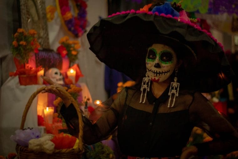 maquillaje de día de muertos