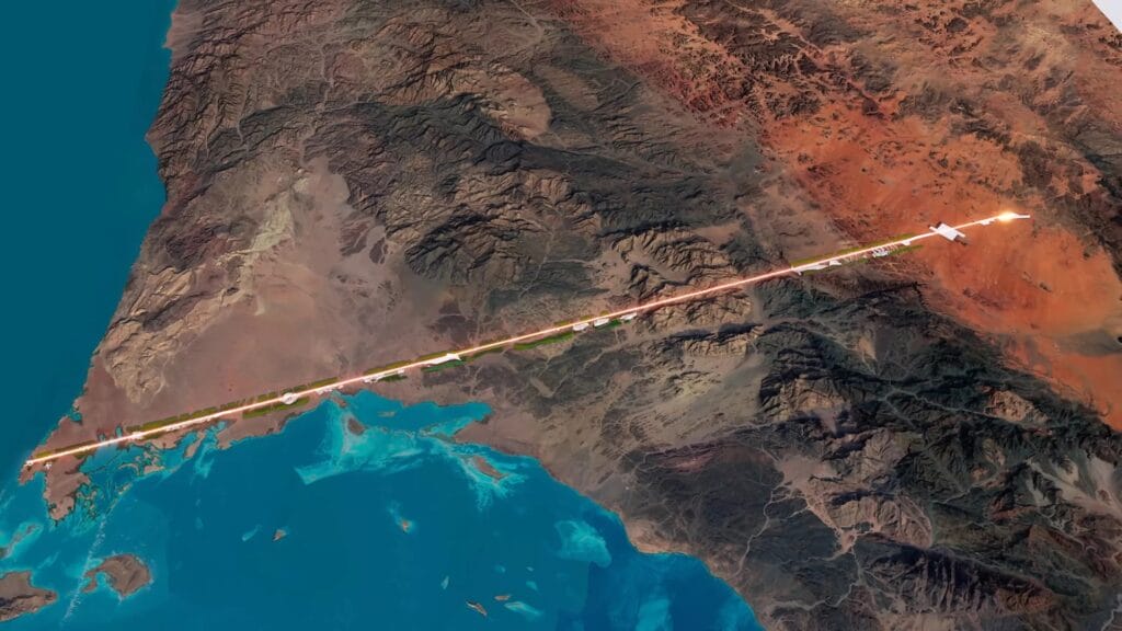 the line