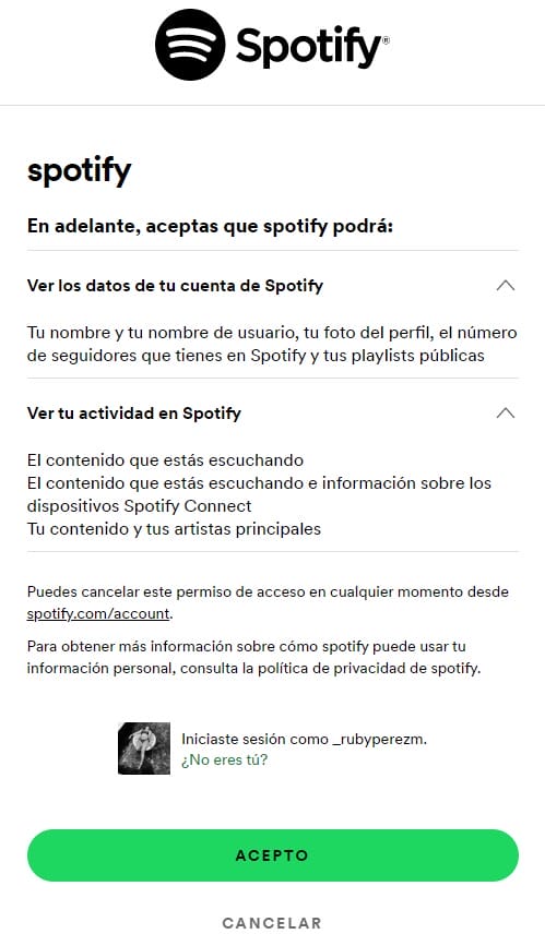 ¡Los pasos para descubrir Spotify Pie Chart son muy fáciles!