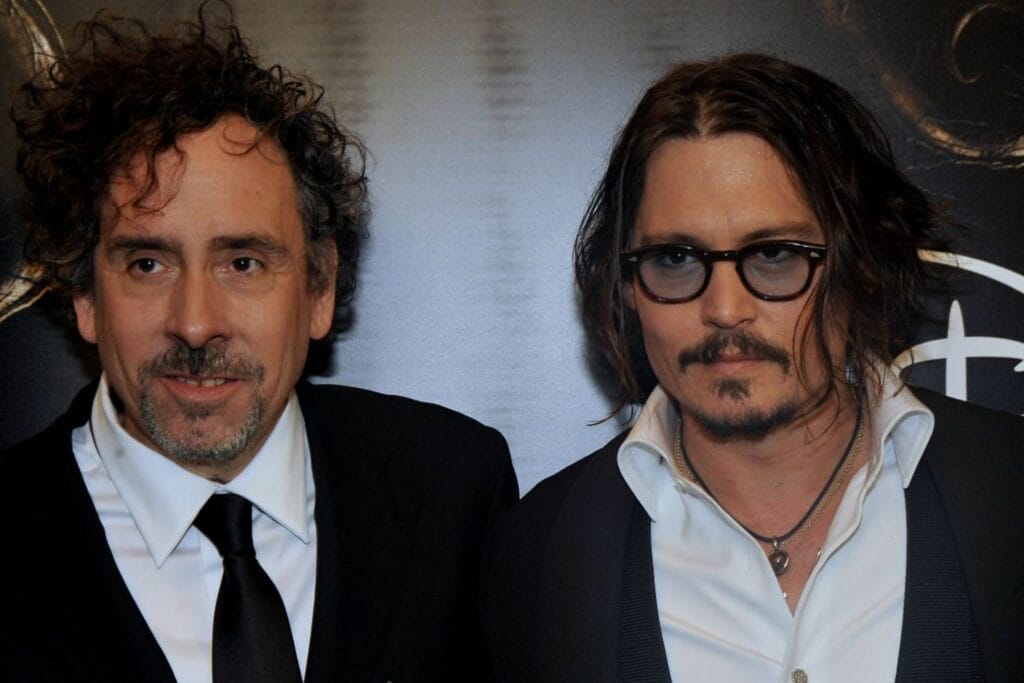 Johnny Depp con Tim Burton, un dúo tenebroso. 