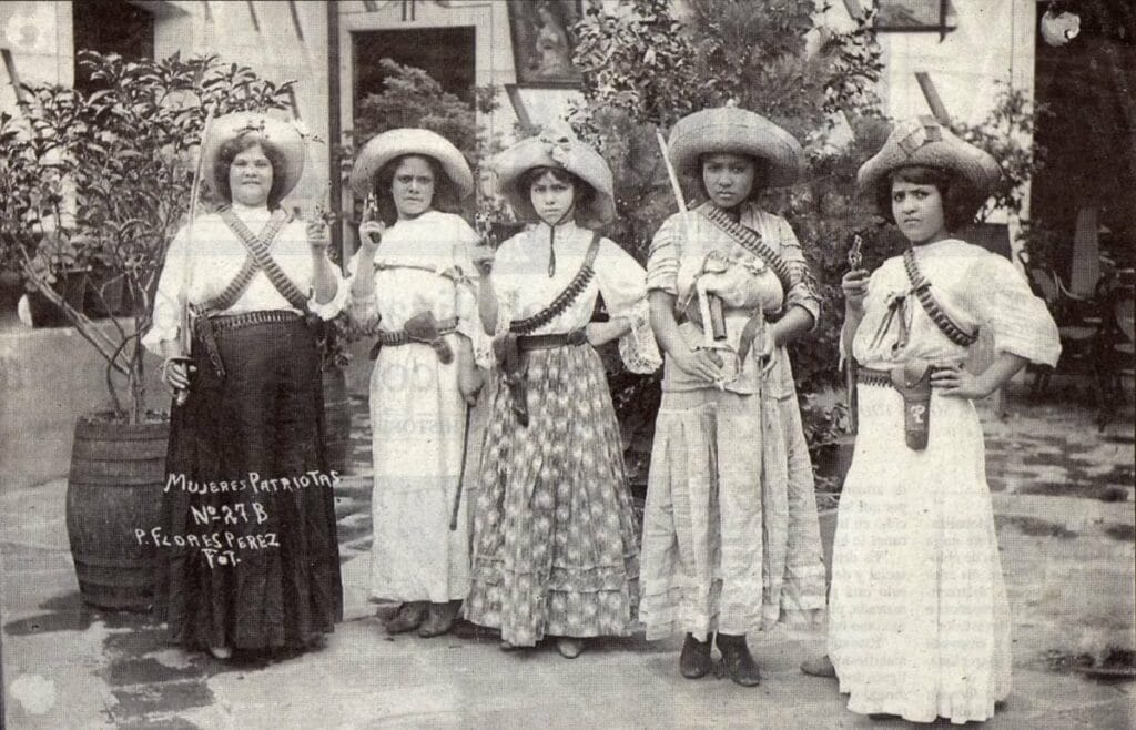 Mujeres participantes de la revolución en México. 
