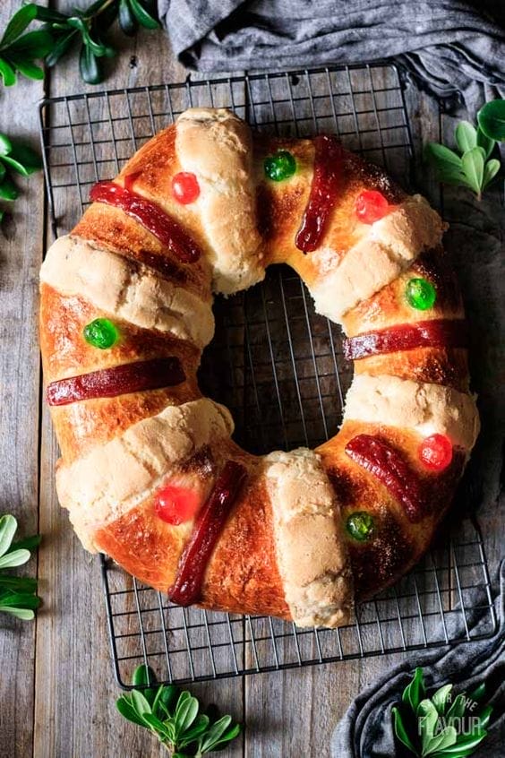 Rosca de reyes tradicional.
