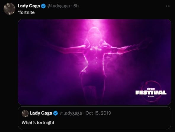 Lady Gaga en Fornite