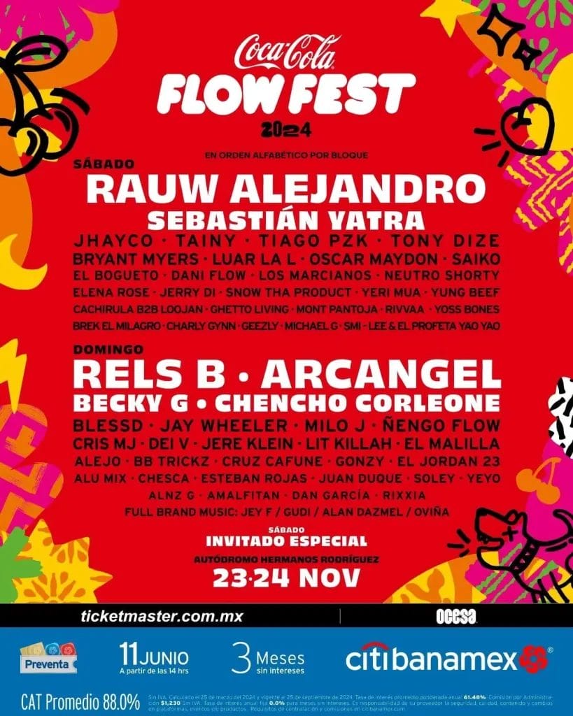 Coca Cola Flow Fest 2024: El Line Up Y Más Detalles