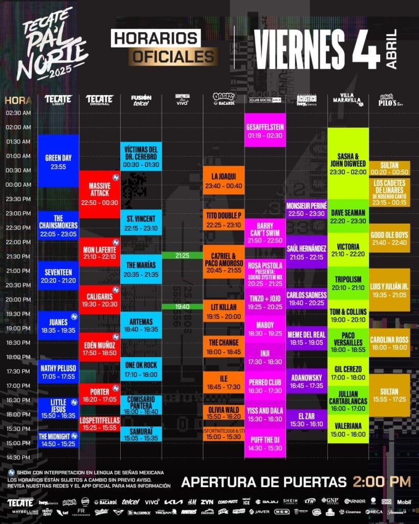 Green Day en Tecate Pa'l Norte