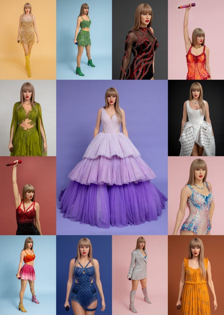 Madame Tussauds lanza trece figuras de cera de Taylor Swift inspiradas en su Eras Tour